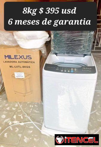 Lavadora automatica milexus 8kg