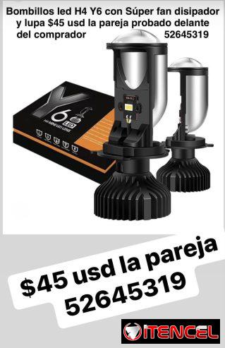 Bombillos led con lupa Y6 h4 !!!!