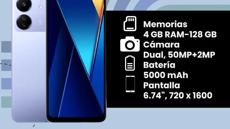 Teléfono Poco C65 (4GB RAM -128 GB)