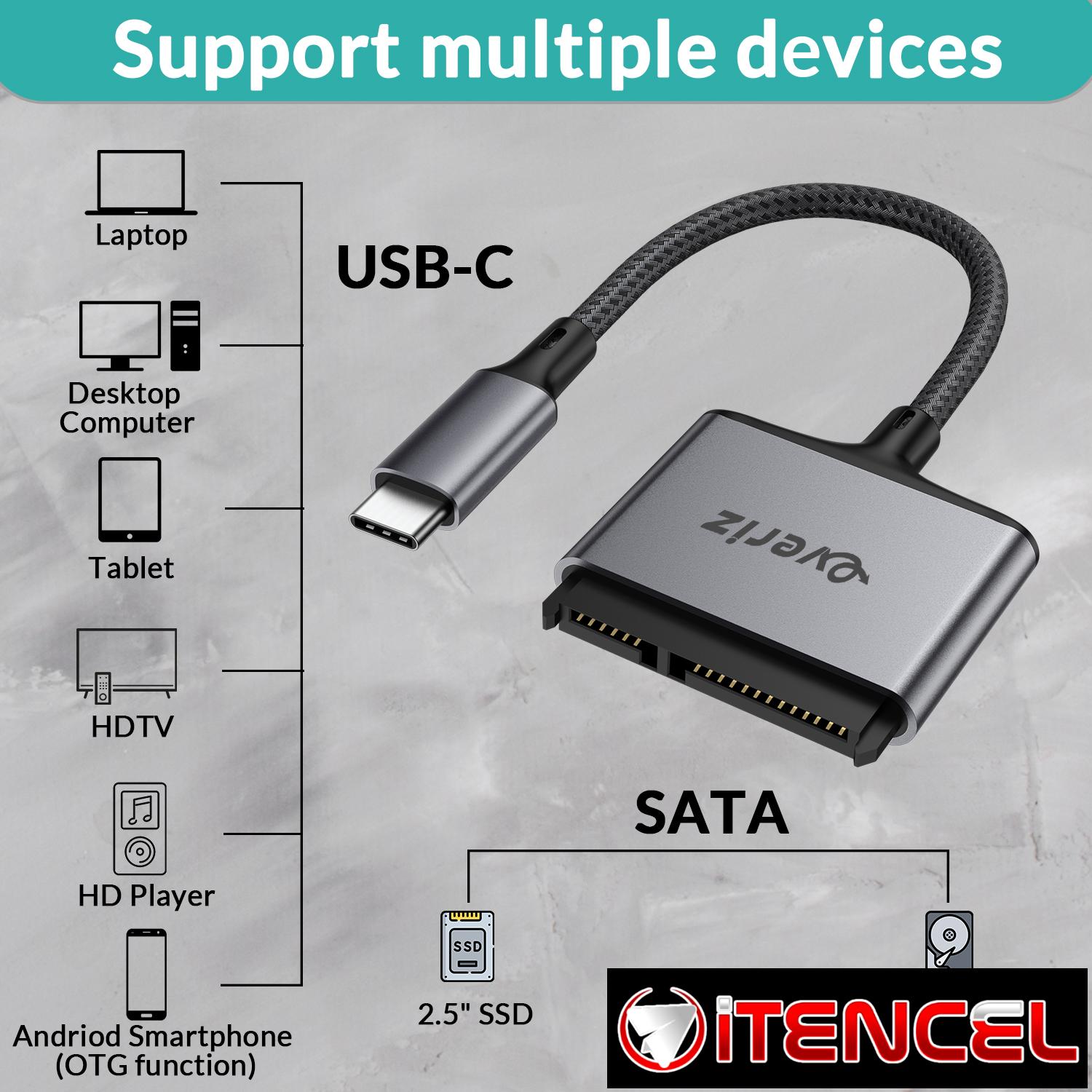 Adaptador SATA 2.5 a USB-C 3.1 — EVERIZ