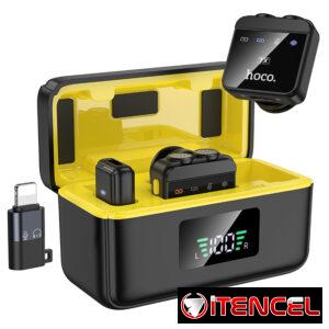 Hoco – L17 Micrófono Lavalier Inalámbrico Digital de Doble Micrófono (iPhone/Android)