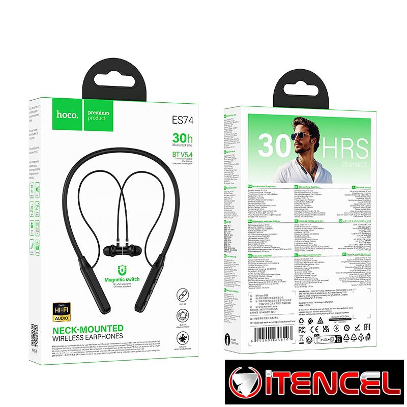 Hoco – Audífonos Bluetooth ES74 Refinado 🎧 Tipo Collar