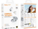 Hoco – Audífonos Bluetooth EW203 Jinny 🎧 TWS con Apertura Automática