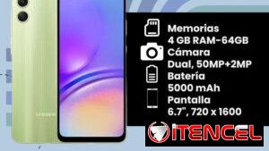 Teléfono Galaxy A05 (4GB RAM -64 GB)