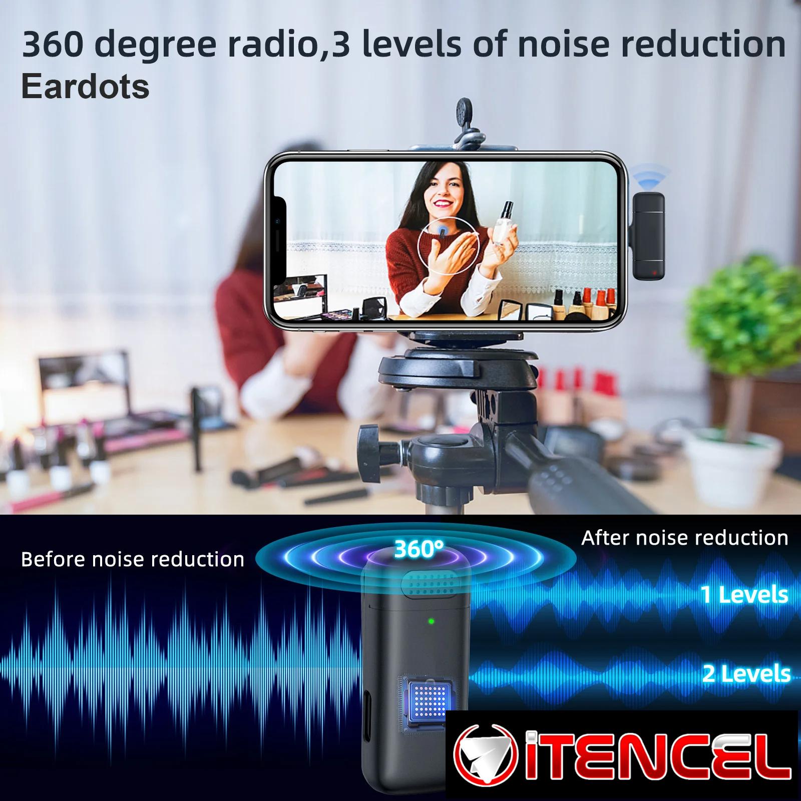 Micrófono Lavalier K30 Inalámbrico 2 en 1