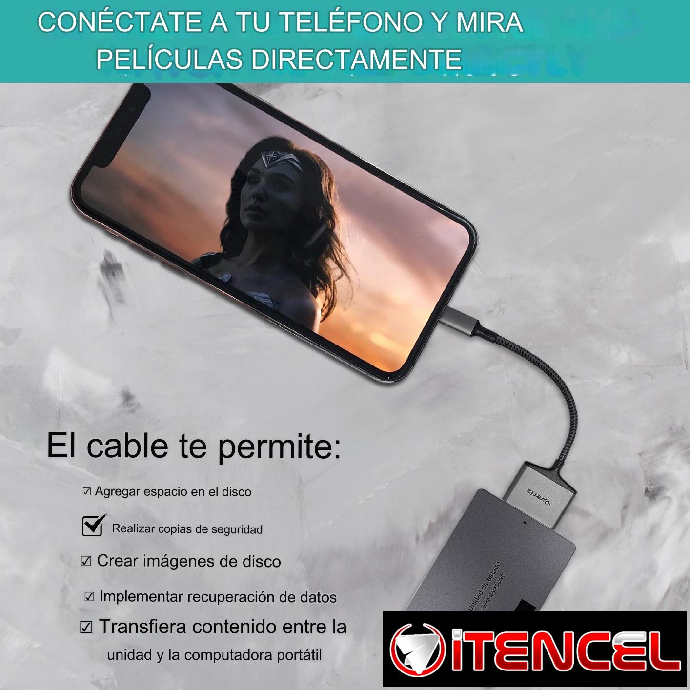 Adaptador SATA 2.5 a USB-C 3.1 — EVERIZ