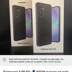 Telefono samsung a36 nuevo en su caja 30 dias de garantia