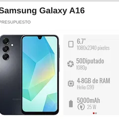 Samsung galaxy a16!!!! nuevos sellados en su caja