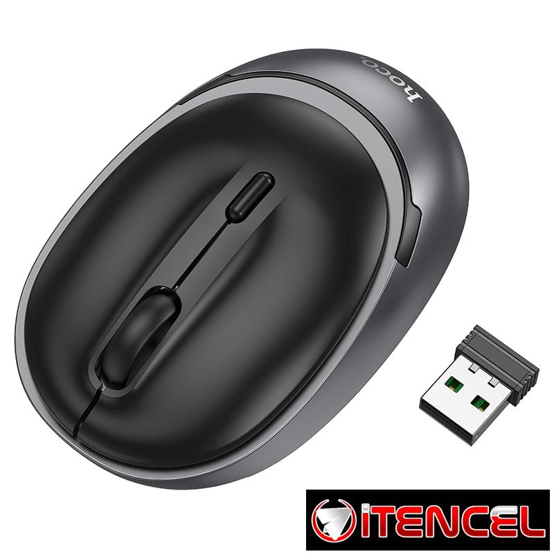 Hoco – Mouse Inalámbrico GM34 🖱️ Dual Mode 2.4G + Bluetooth