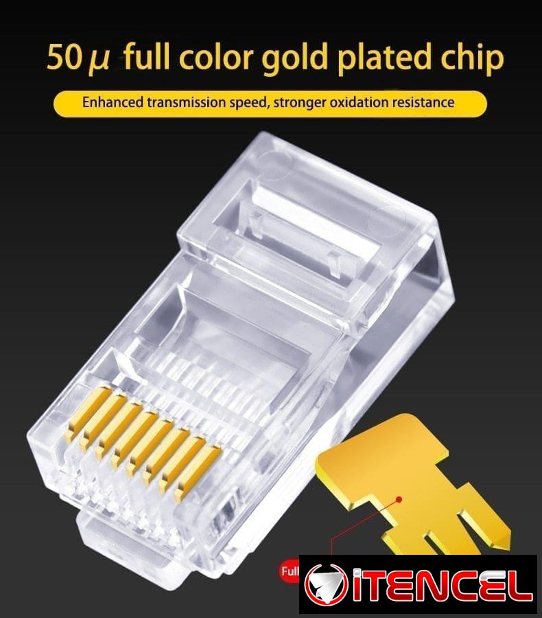 Paquete de 50 conectores RJ45