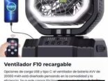 Ventilador F10 RECARGABE , nuevo selado en caja . NO PASES CALOR EN EL APAGON
