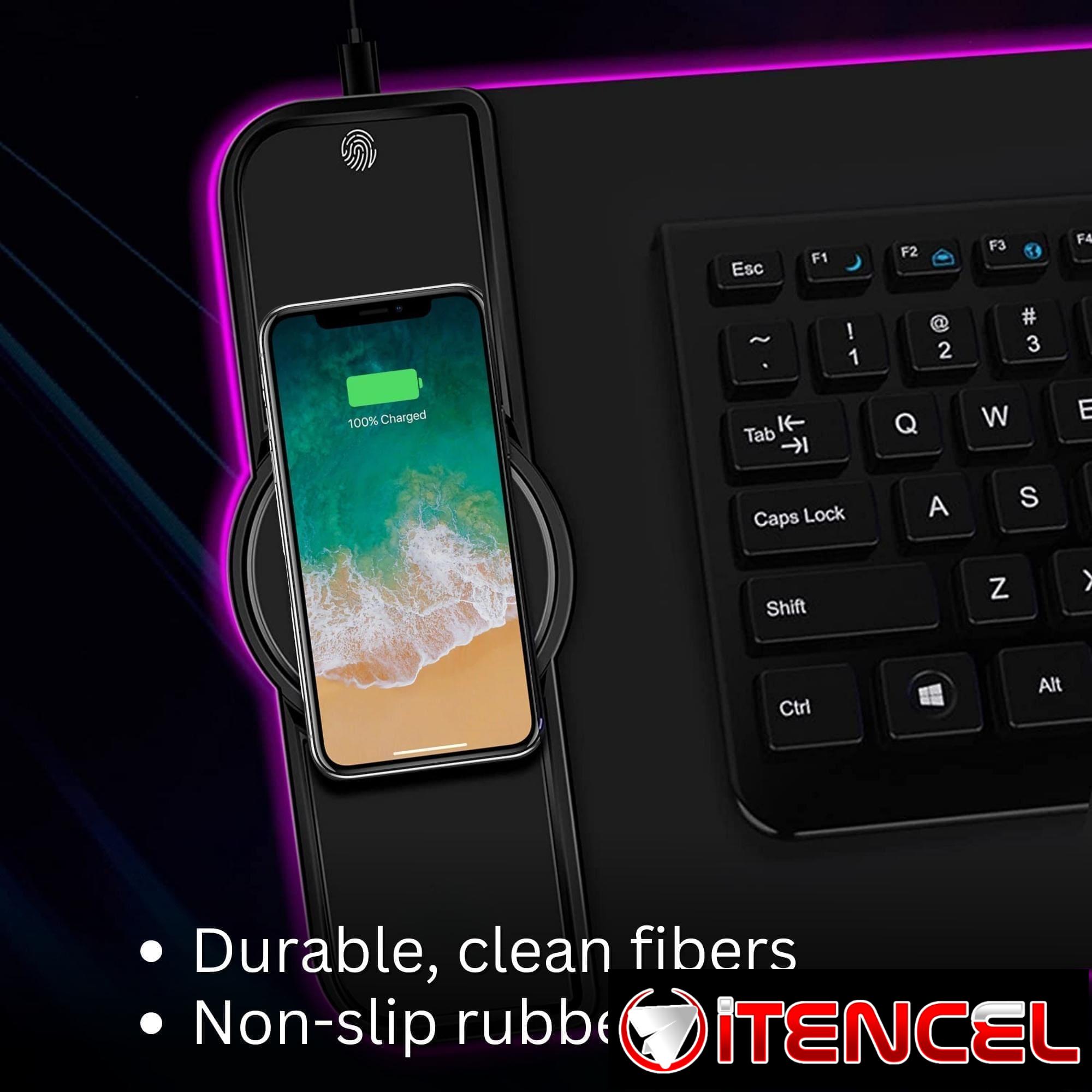 Mousepad de Mouse RGB con Carga Inalámbrica