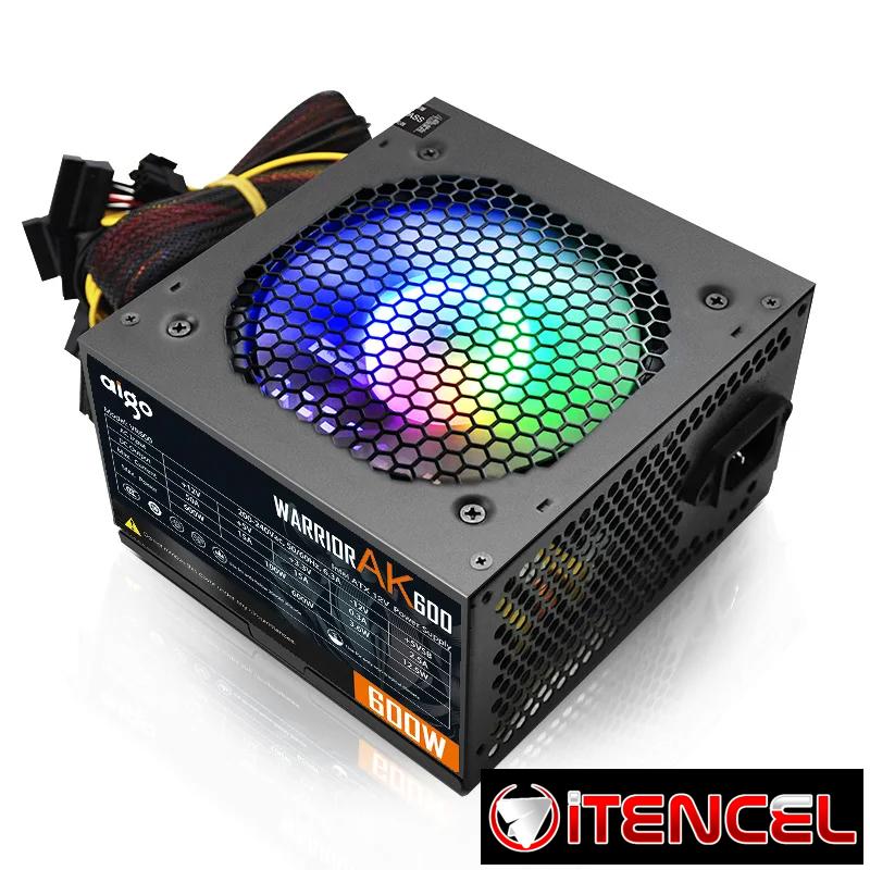 Fuente Aigo AK 600W RGB Silenciosa