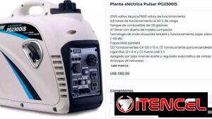 PLANTA ELECTRICA PULSAR 2300W