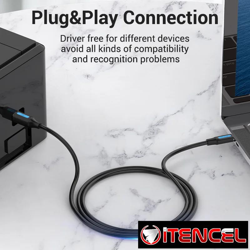 Cable Vention USB-C a USB B