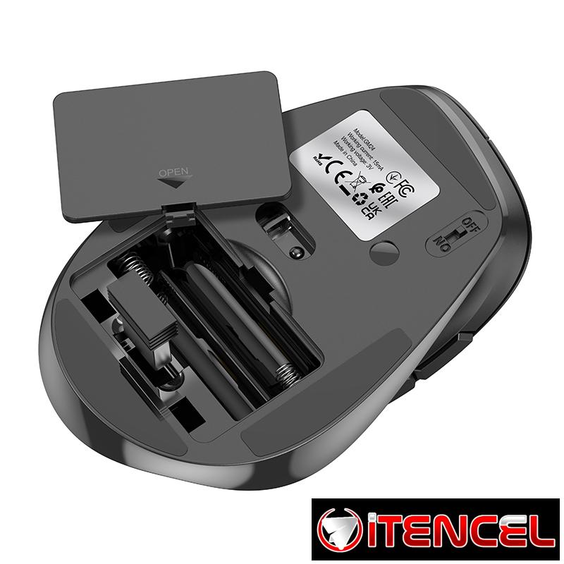 Hoco – Mouse Inalámbrico GM24 🎯 6 Botones | Dual Mode 2.4G + Bluetooth