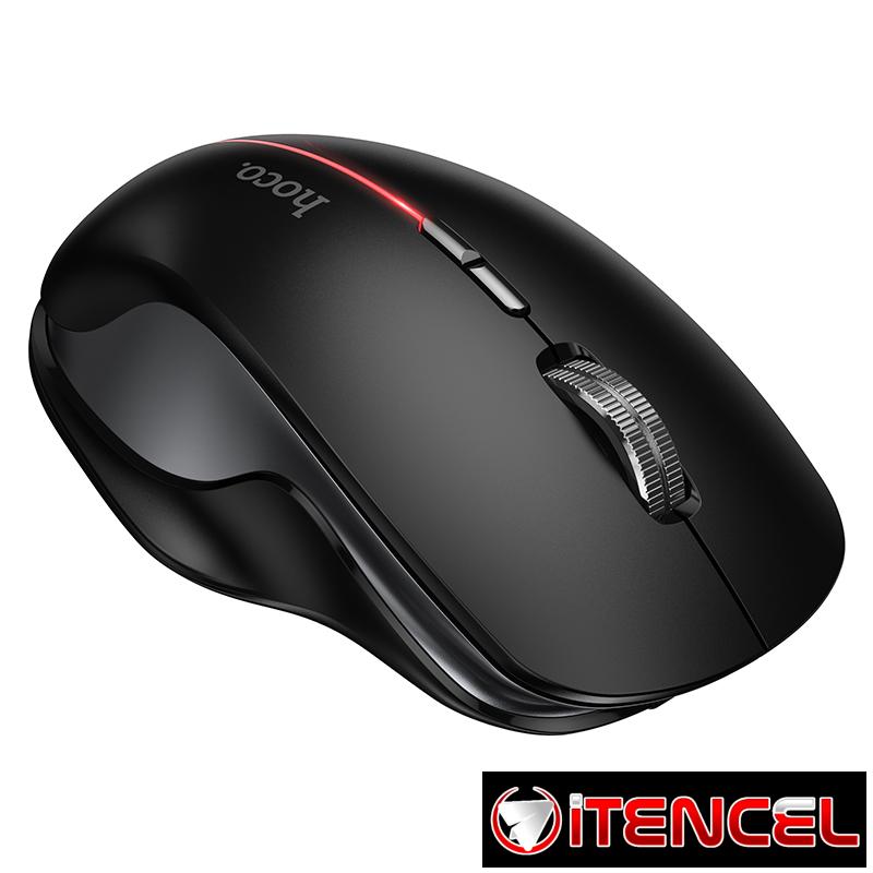 Hoco – Mouse Inalámbrico GM40 ⚡ RGB Recargable | Dual Mode 2.4G + Bluetooth