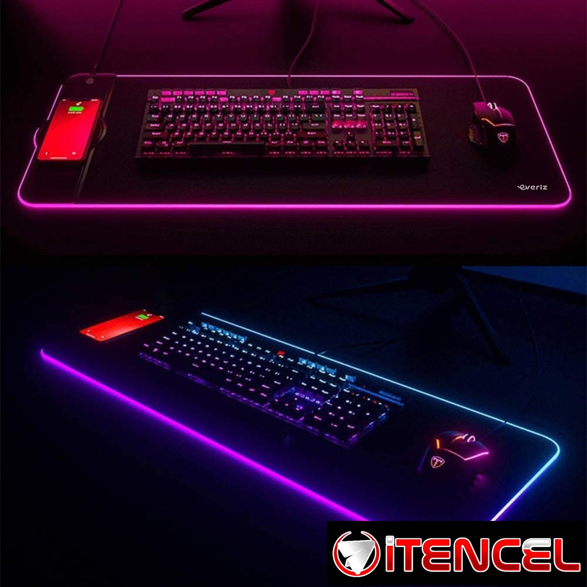 Mousepad de Mouse RGB con Carga Inalámbrica