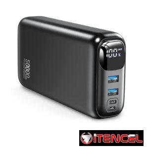 Cargador portátil de 50000 mAh, batería externa de carga rápida de 22.5 W, pantalla LED