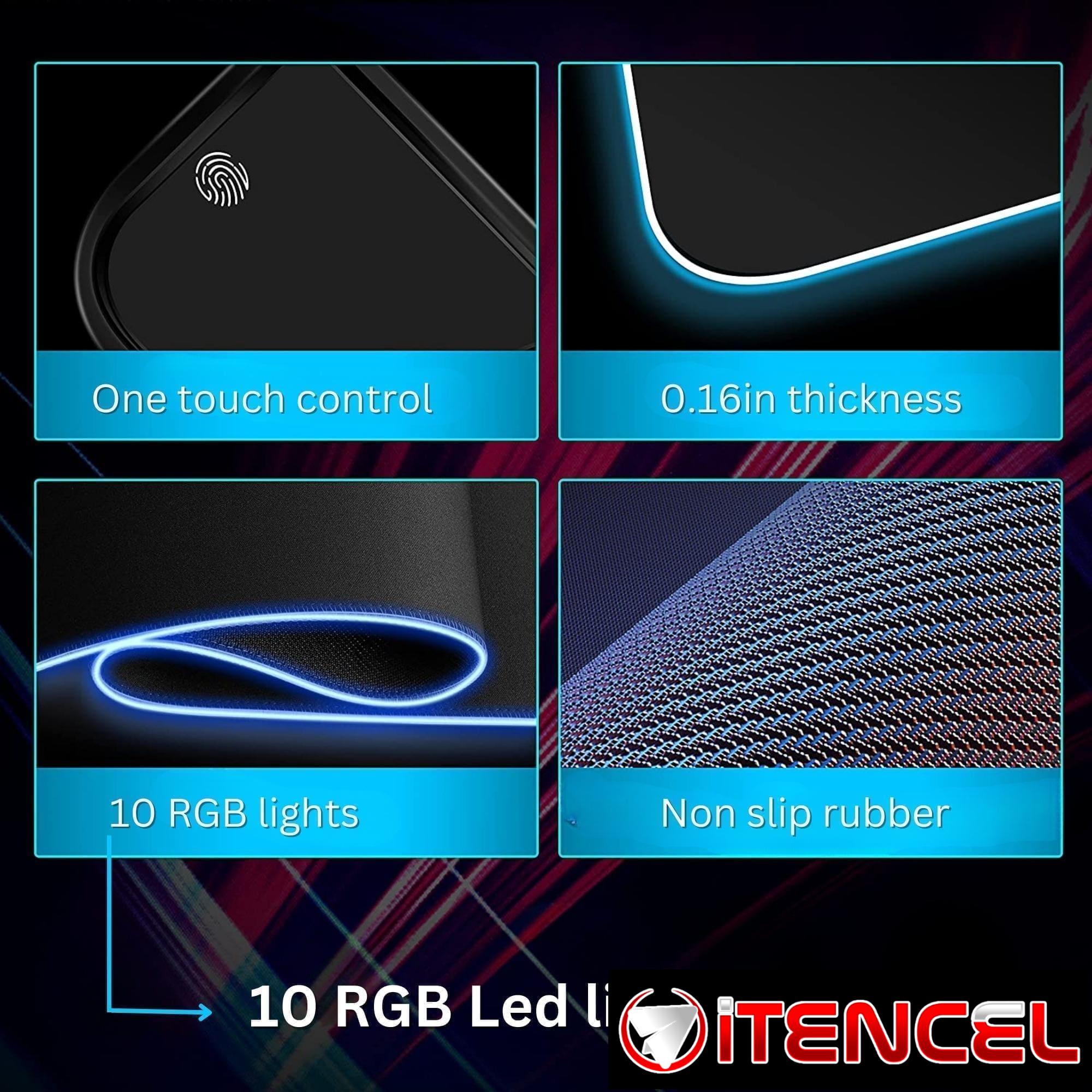 Mousepad de Mouse RGB con Carga Inalámbrica