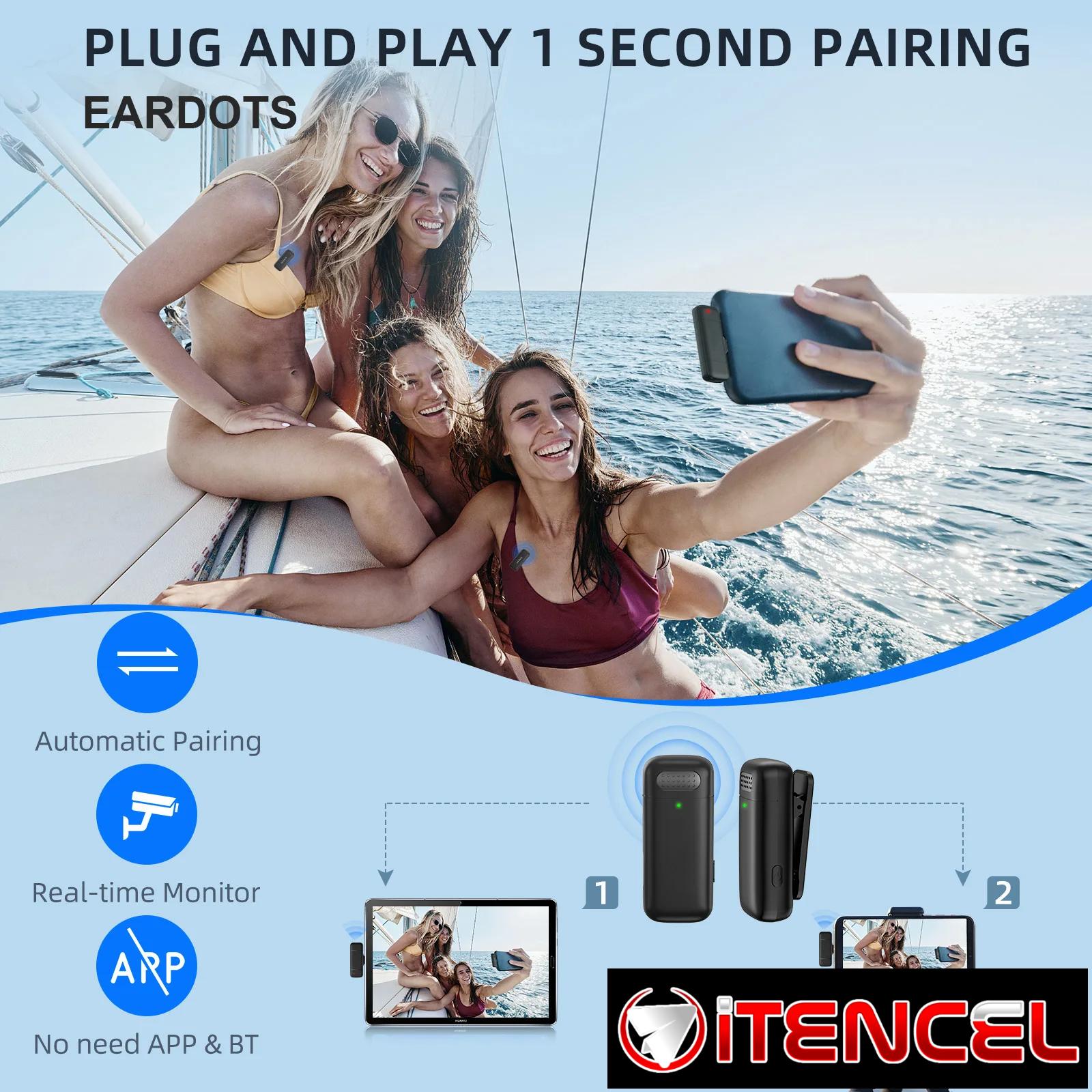 Micrófono Lavalier K30 Inalámbrico 2 en 1