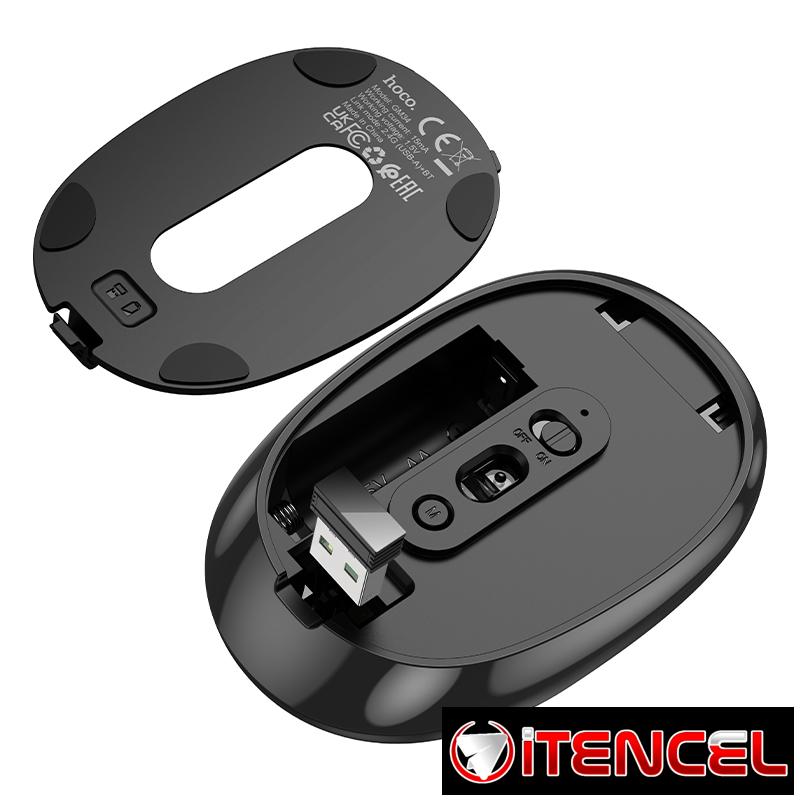 Hoco – Mouse Inalámbrico GM34 🖱️ Dual Mode 2.4G + Bluetooth