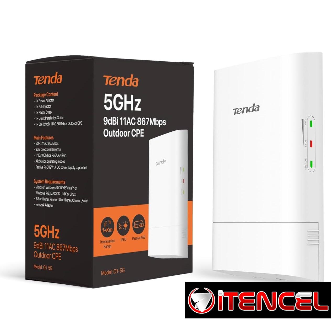 Tenda O1-5G Puente Wi-Fi Exterior