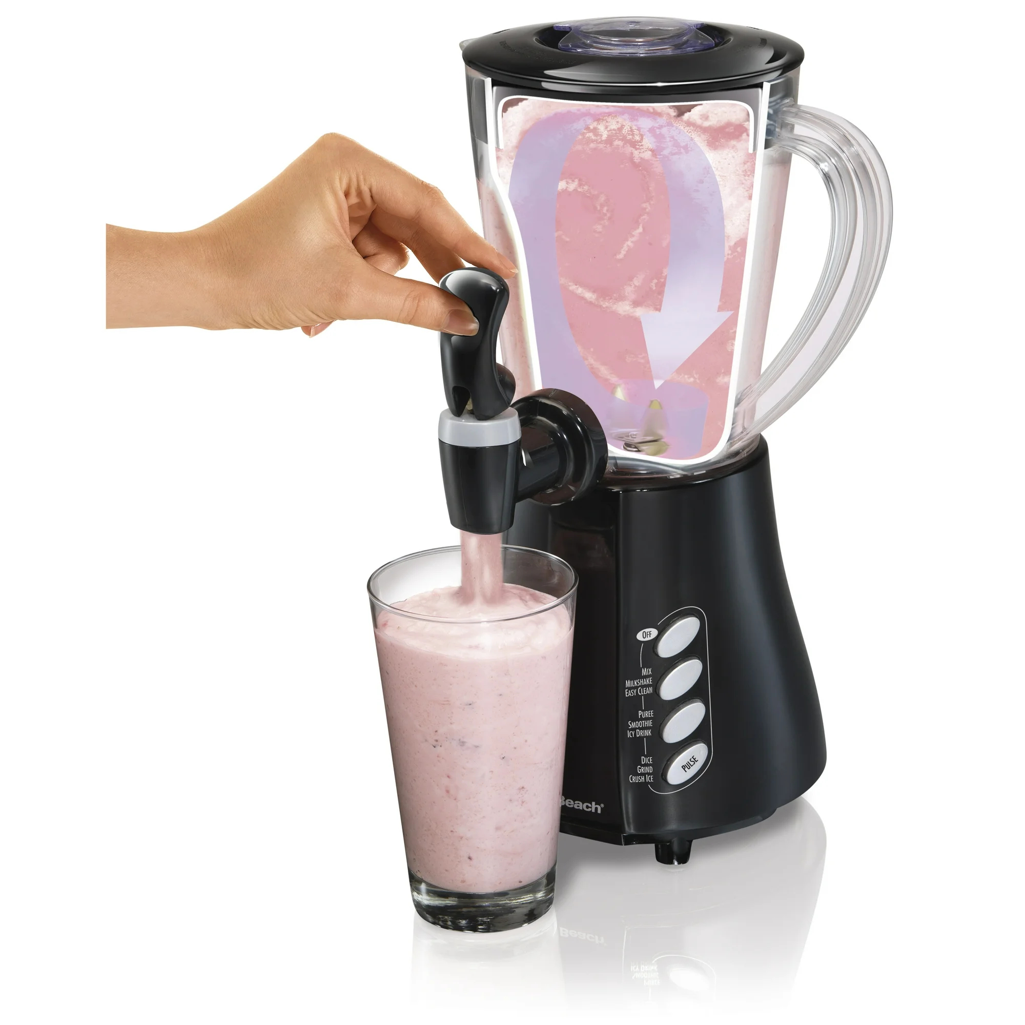 Licuadora Hamilton Beach Smoothie de 650W, 48 oz, 12 Funciones – Modelo 50180F