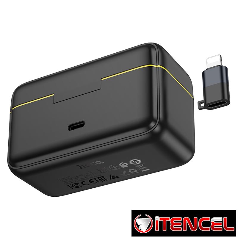 Hoco – L17 Micrófono Lavalier Inalámbrico Digital de Doble Micrófono (iPhone/Android)