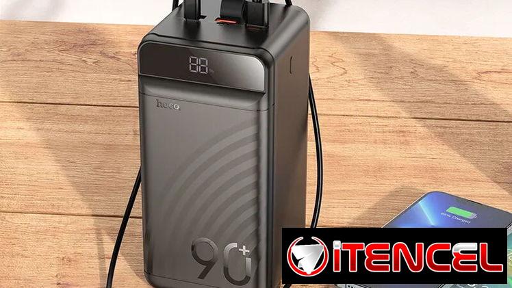 Hoco – Power Bank J123D 90000mAh 🔋 con Pantalla Digital | Carga Rápida 22.5W