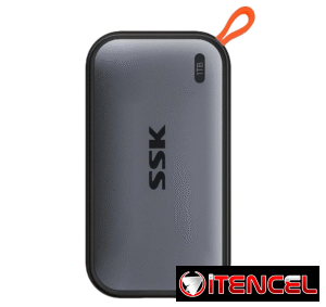 SSK Unidad de estado sólido externa SSD portátil de 1 TB, hasta 1050 MB/s USB C