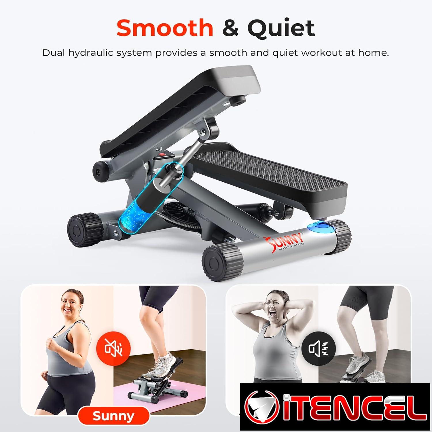 Sunny Health & Fitness Mini Stepper – Máquina de Ejercicio Compacta
