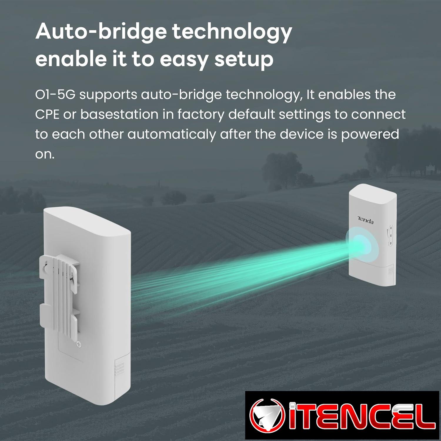 Tenda O1-5G Puente Wi-Fi Exterior