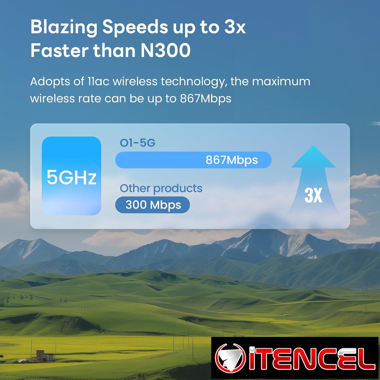 Tenda O1-5G Puente Wi-Fi Exterior