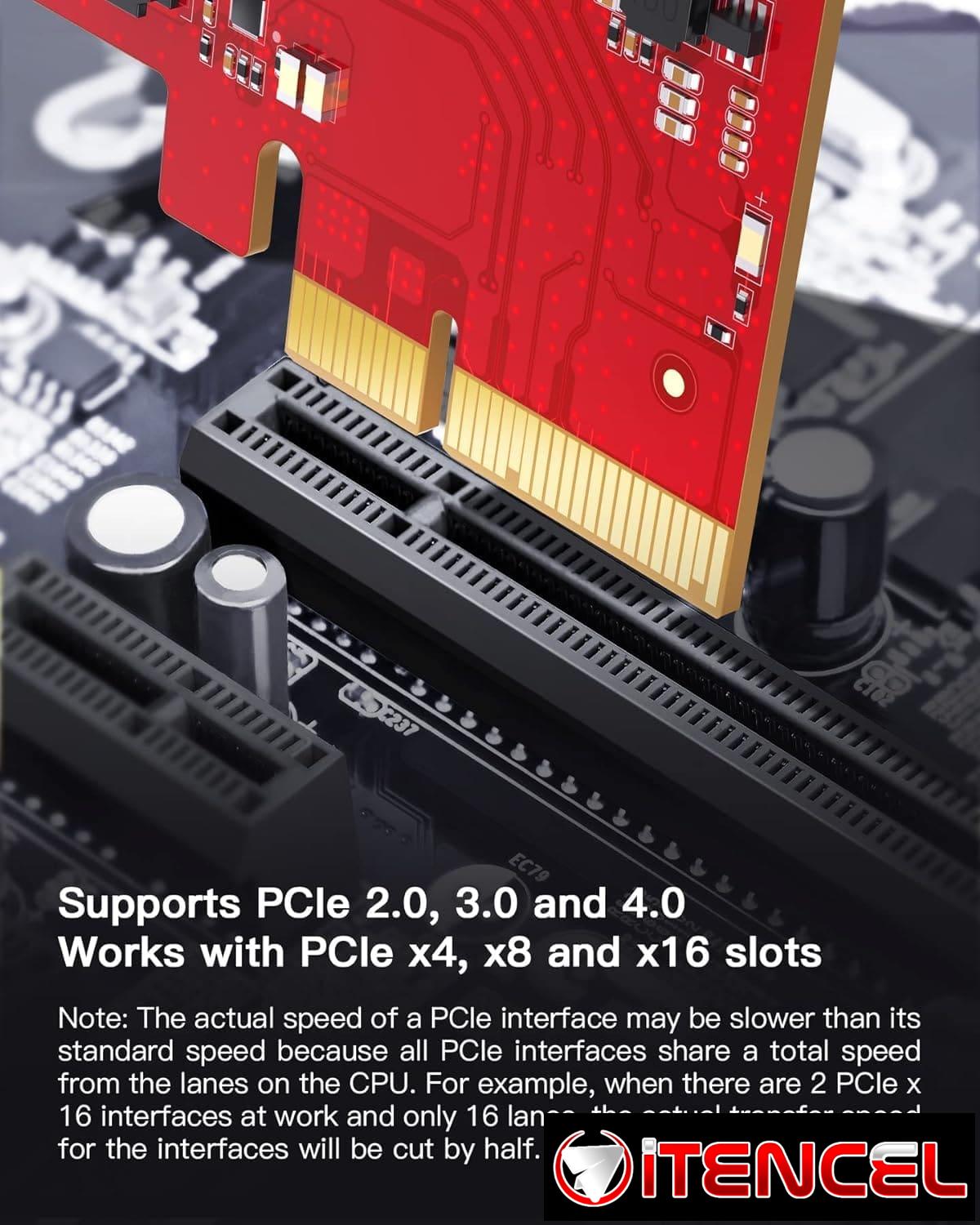 Tarjeta Inateck PCIe U21 – 20 Gbps
