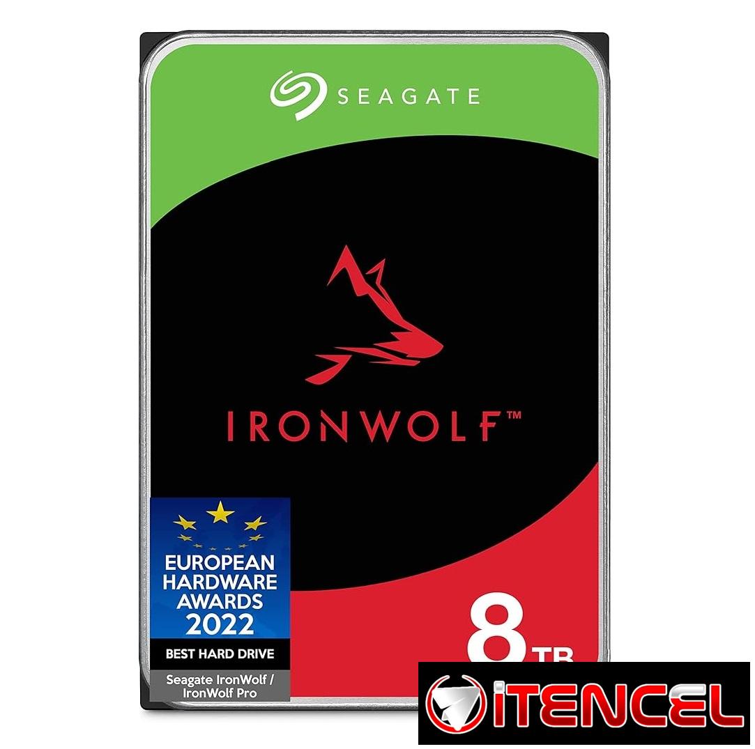 Disco Duro Interno Seagate IronWolf 8TB – NAS 3.5″, SATA 6Gb/s, 7200 RPM, Caché 256MB
