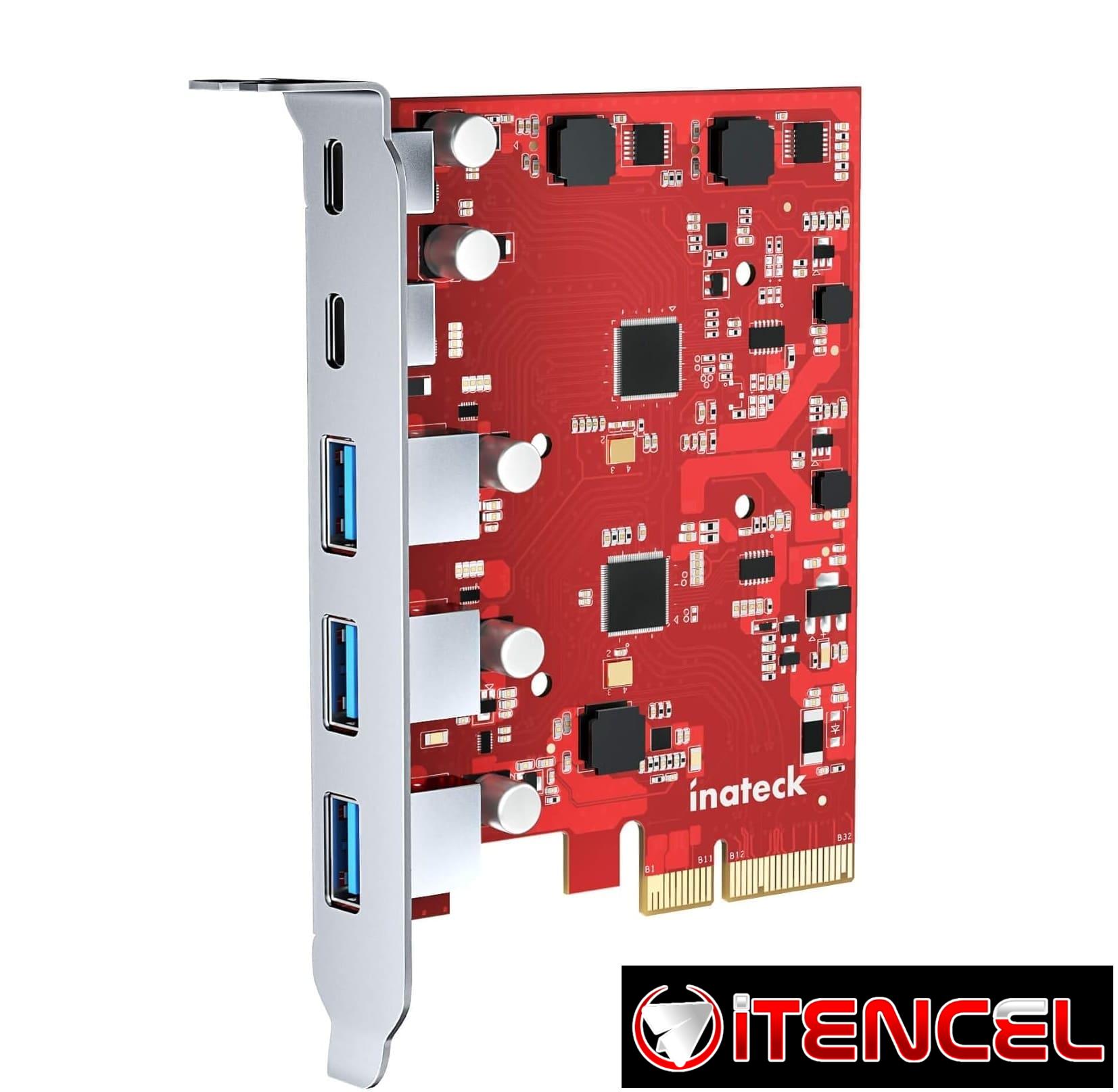 Tarjeta Inateck PCIe U21 – 20 Gbps