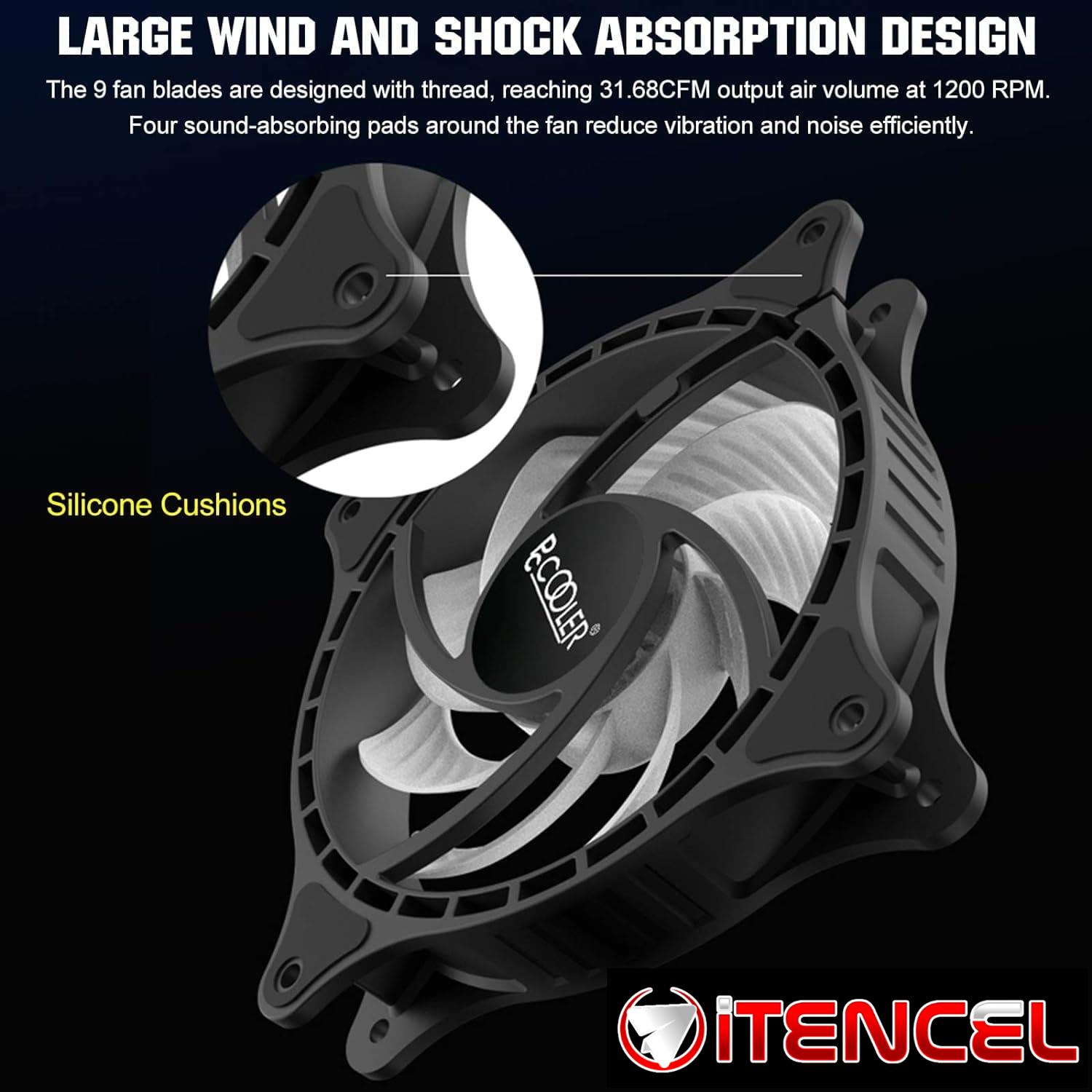 Ventiladores PCCOOLER FX120 (Paqt de 3)