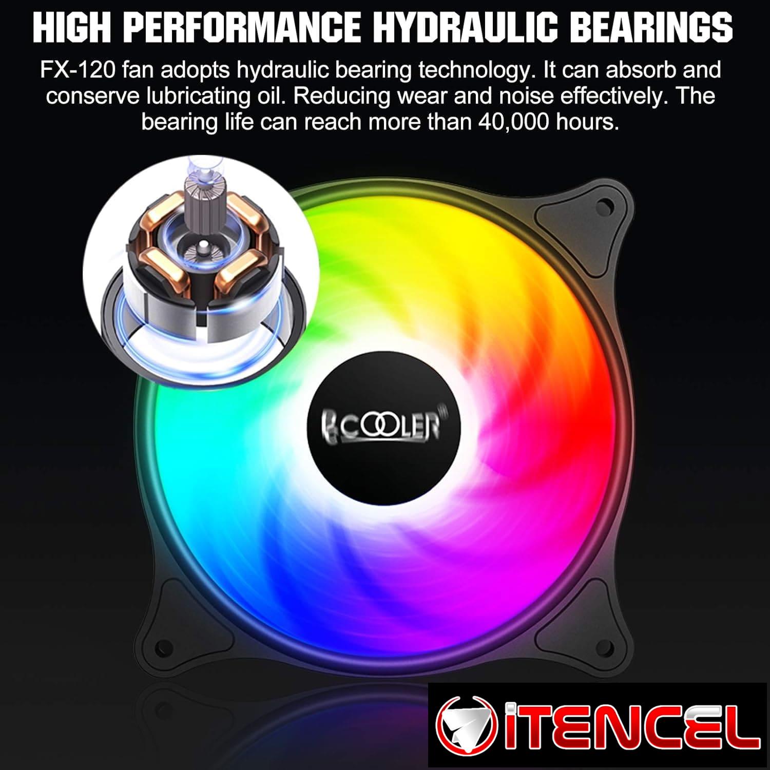 Ventiladores PCCOOLER FX120 (Paqt de 3)