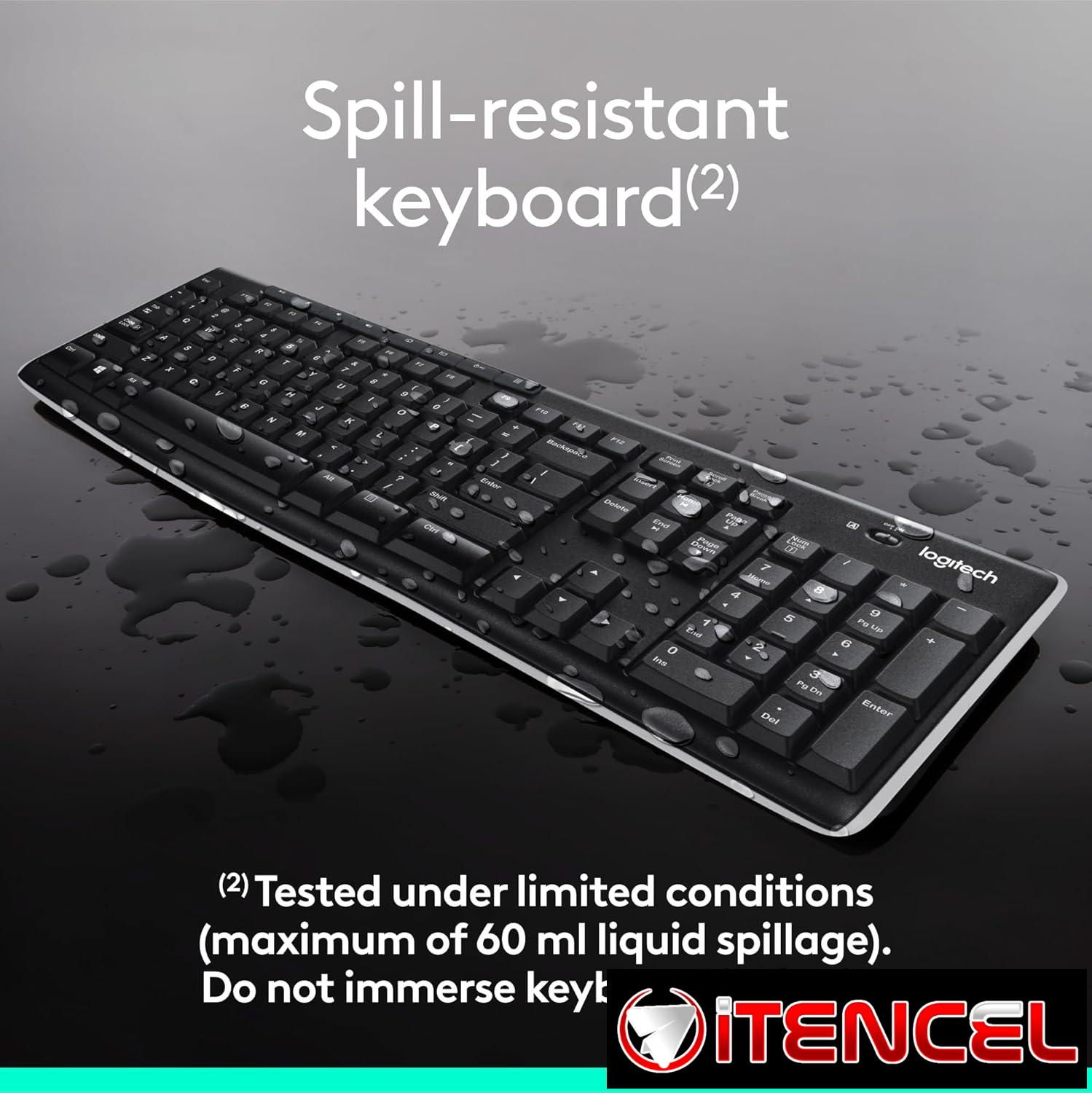 Logitech Combo de teclado y mouse inalámbricos para Windows