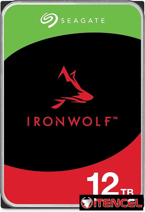 Disco Duro Interno Seagate IronWolf NAS 12TB – 3.5″, 7200 RPM, SATA 6Gb/s, Caché 256MB