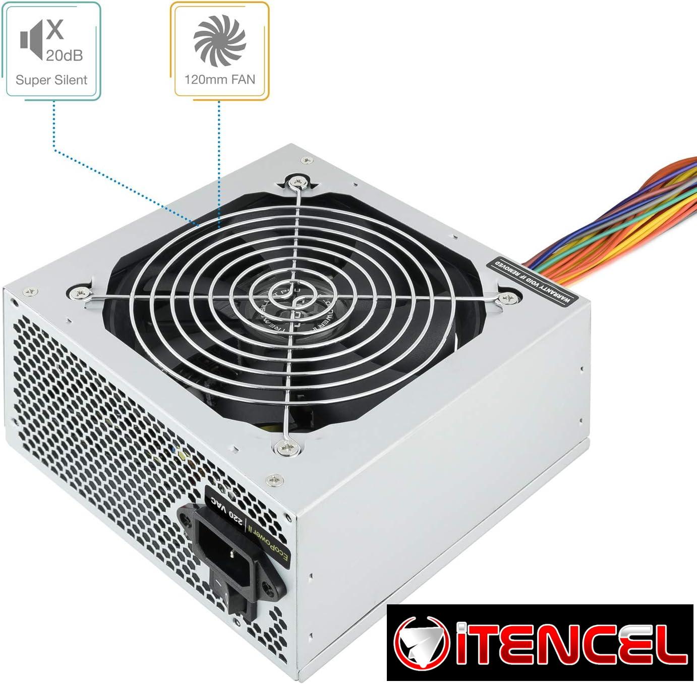 Fuente de alimentación 500W TOOQ Modelo: ATX TQEP-500S-INT