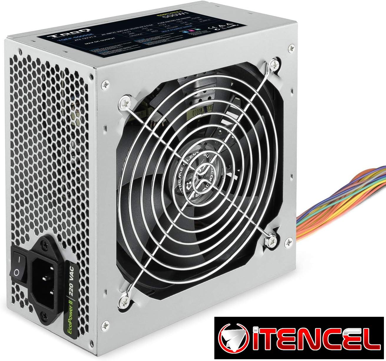 Fuente de alimentación 500W TOOQ Modelo: ATX TQEP-500S-INT