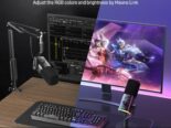 MAONO PD100X Micrófono dinámico Gaming: Micrófono dinámico USB XLR para computadora con micrófono de PC RGB Software-RGB