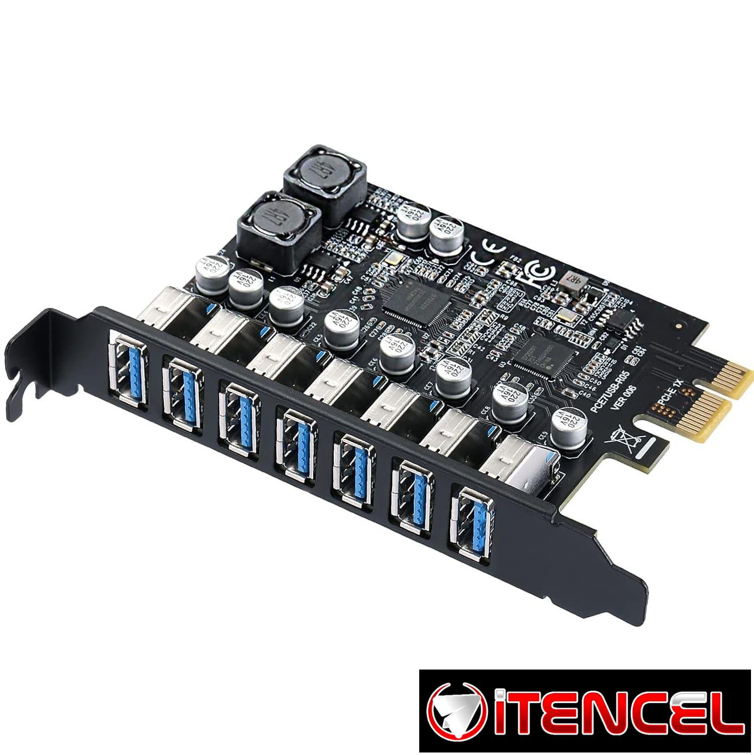 Expansión 7 Puertos USB – PCI Express