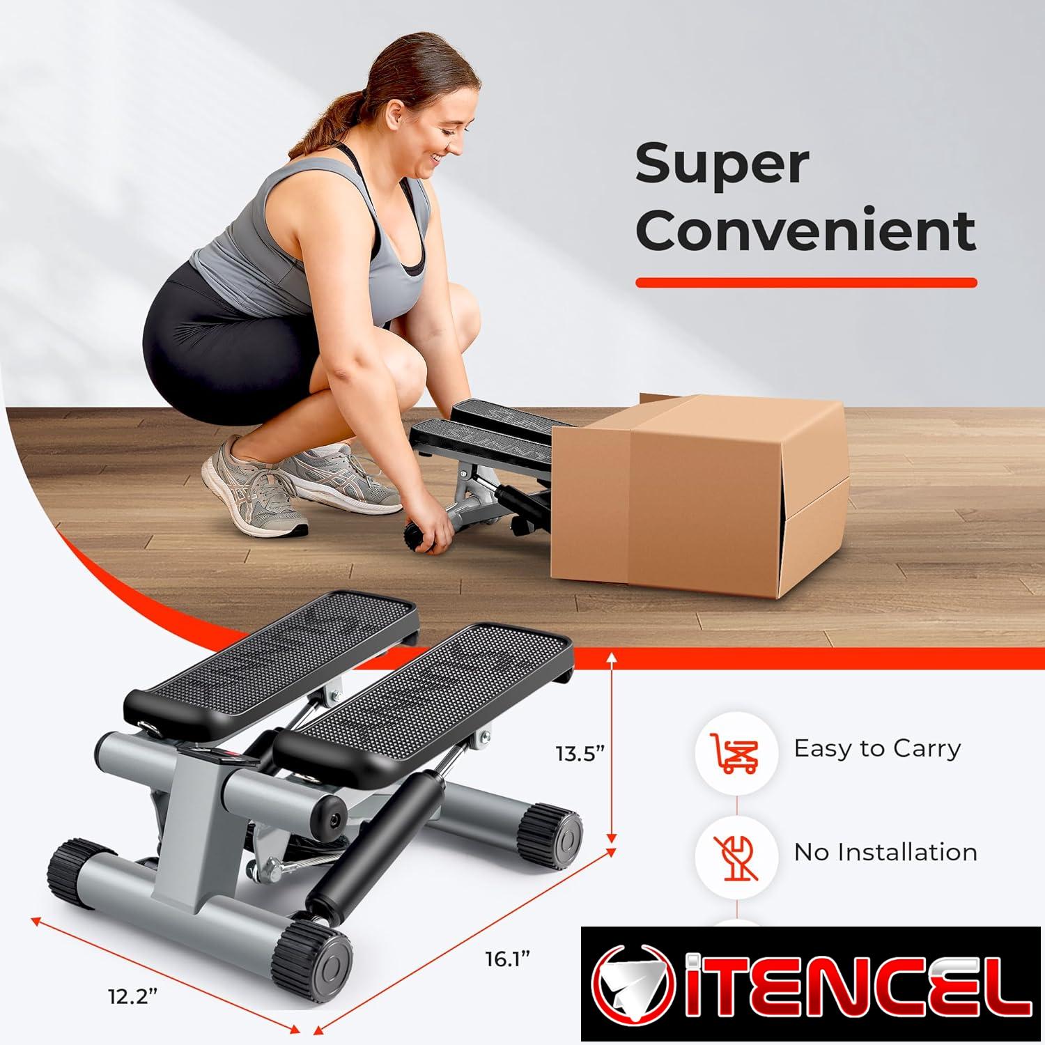 Sunny Health & Fitness Mini Stepper – Máquina de Ejercicio Compacta