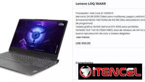 Laptop Nueva Sellada en caja Lenovo LOQ 15IAX9.