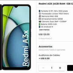 Teléfono Redmi A3X (3GB RAM -64GB)
