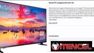 Televisor Insignia 55 4K SMART TV pulgadas nuevas selladas en caja.