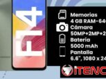 Teléfonos Galaxy F14 (4GB RAM -64 GB)